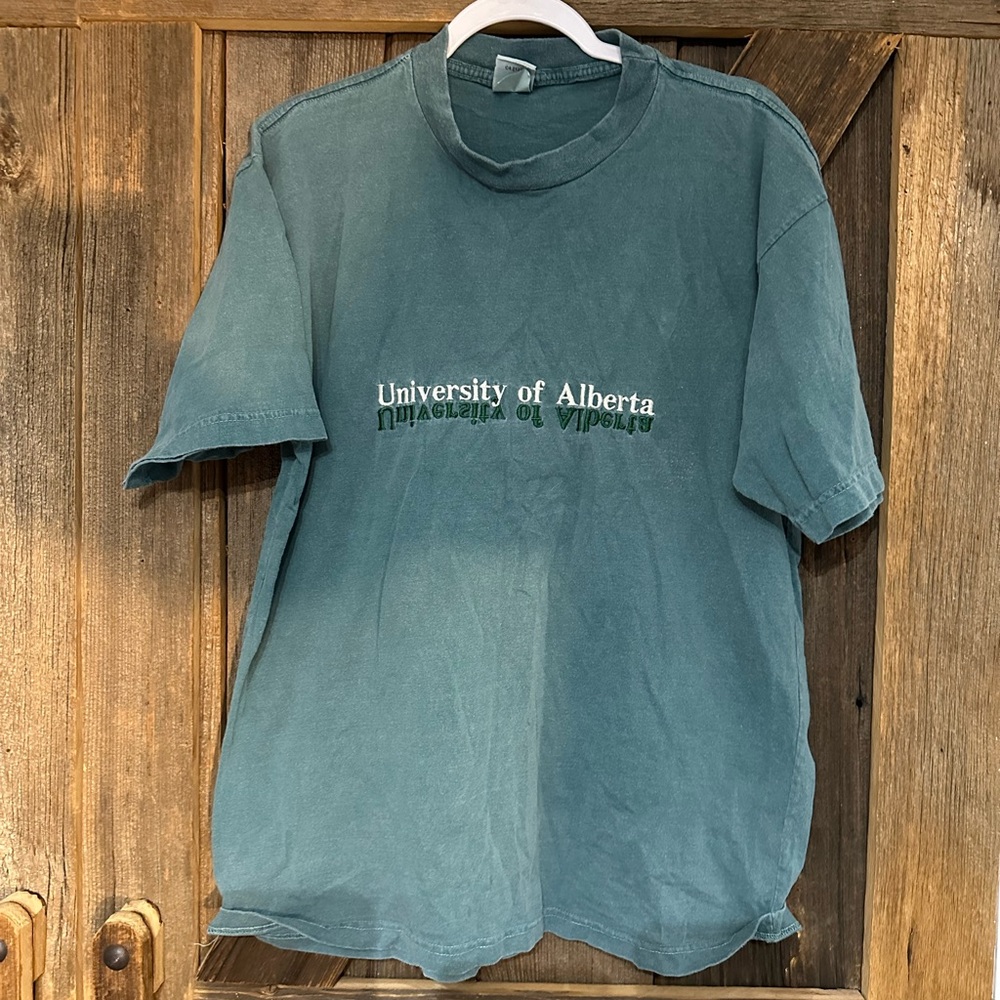 Vintage University of Alberta Green T-Shirt